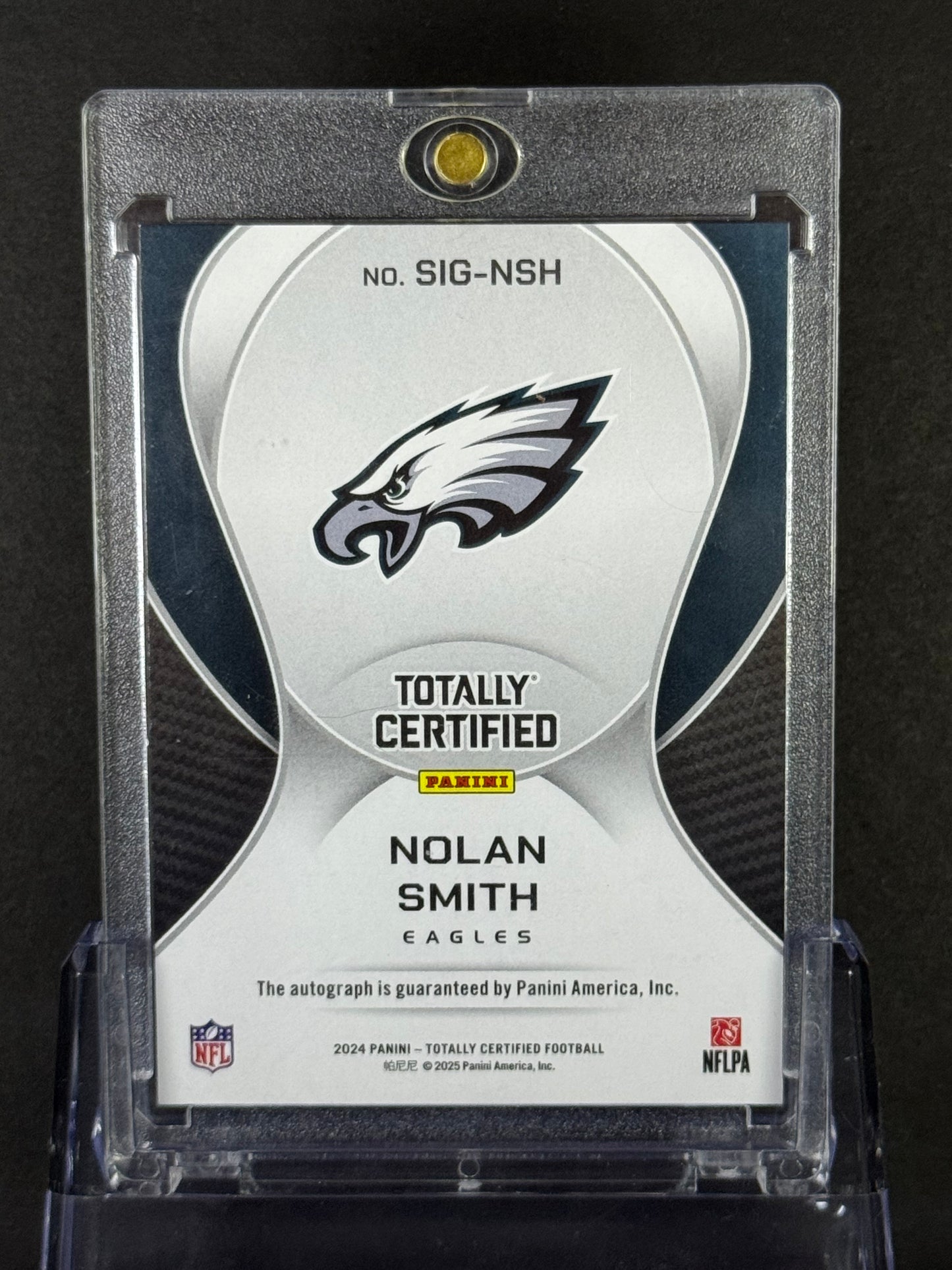 2025 Autographed Nolan Smith Football Card