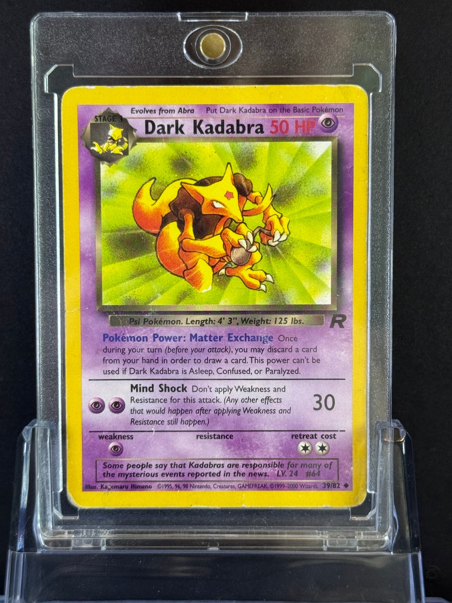 Pokémon Dark Kadabra #39