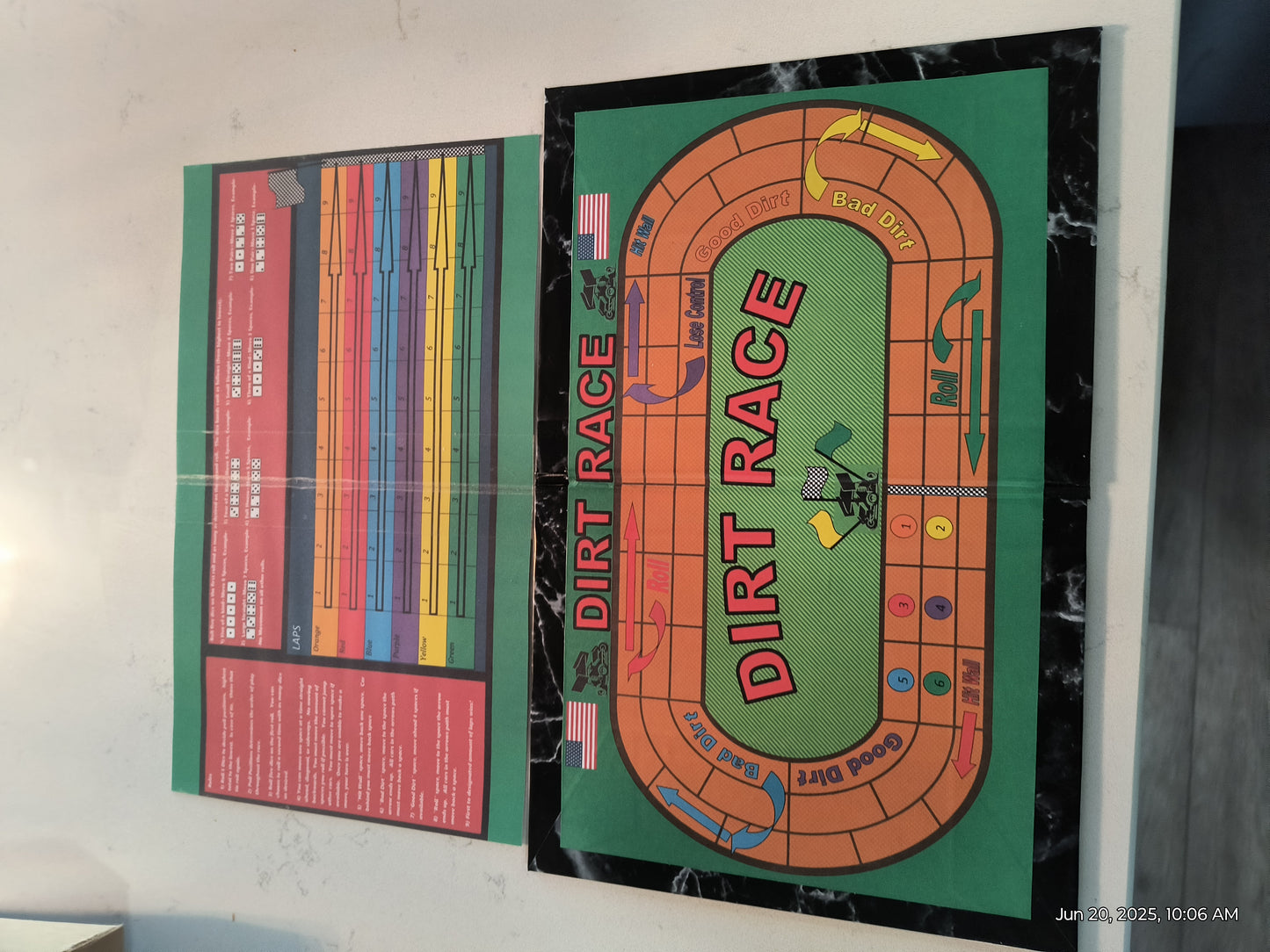 KAM's World Dirt Racing Board Game